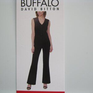 BUFFALO David Bitton Ladies' Ponte Sleeveless Jumpsuit Black M (0494) or L(0945)